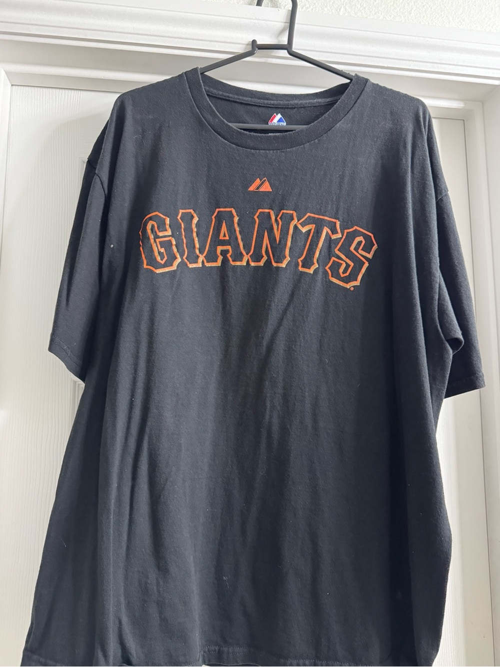 Majestic San Francisco Giants Black Tee with Orange Logo
